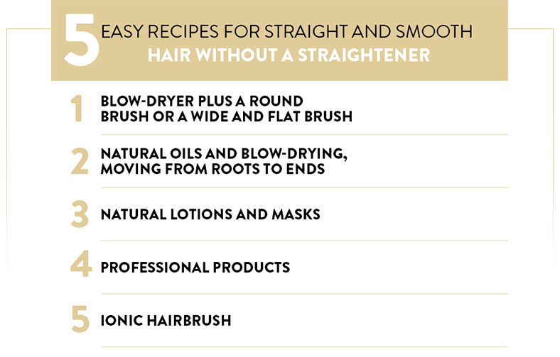 5 Easy Recipes For Straight And Smooth Hair
